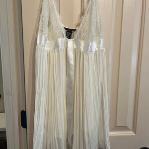 Elegant Lace and Satin Nightgown